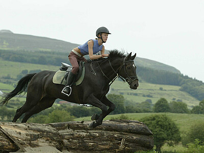 Rosalie S. - Sligo <p>Rosalie S. (15 J.) wurde in Sligo vom Angsthasen zur begeisterten Cross Country Reiterin</p>